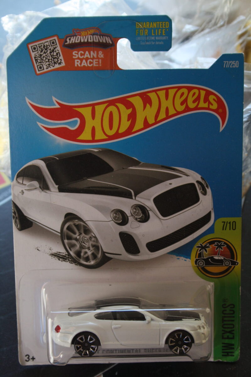 Hot Wheels Bentley continental supersports - White 1:64