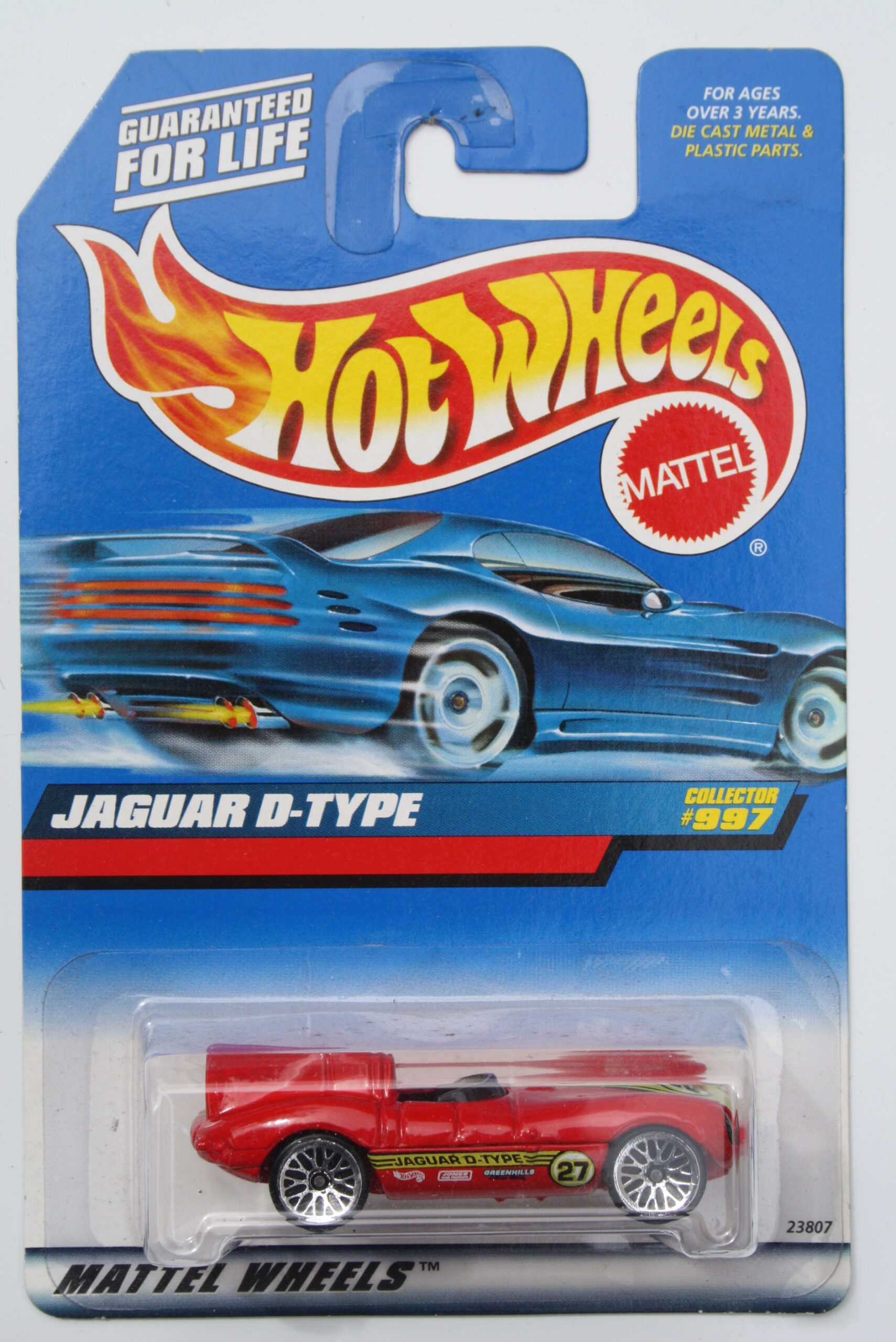 Hot Wheels Jaguar D-type - Red 1:64