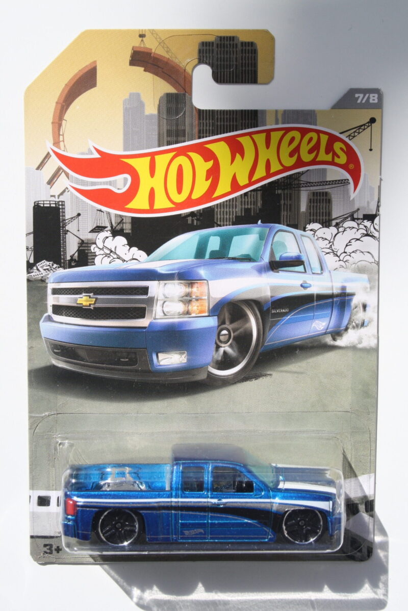 Hot Wheels Chevrolet Silverado - Blue 1:64