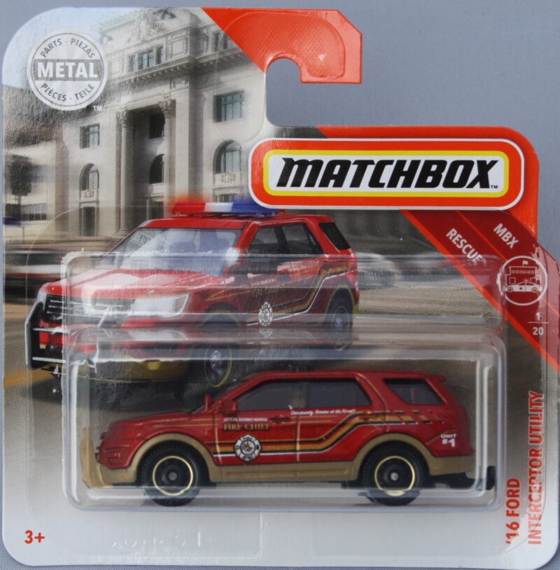 Matchbox Ford 16 Interceptor Utility - red 1:64
