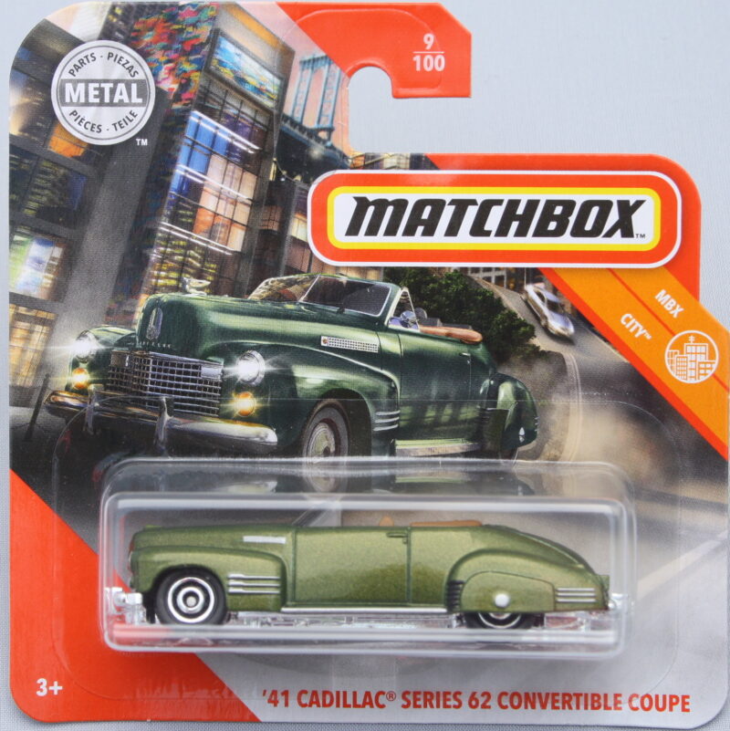 Matchbox Cadillac 41 Series 62 Convertible Coupe - Green 1:64