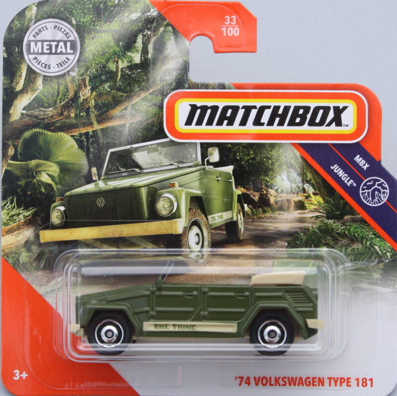 Matchbox Volkswagen 74 Type 181 - Green 1:64