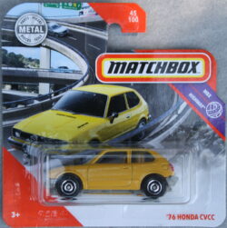 Matchbox Honda 76 Civic - Yellow 1:64