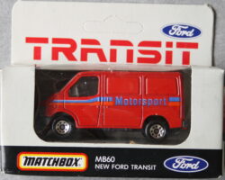 Matchbox Ford Transit - Motorsport - Red