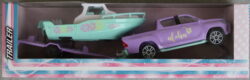Majorette Toyota Hilux Revo with boat trailer - Purple