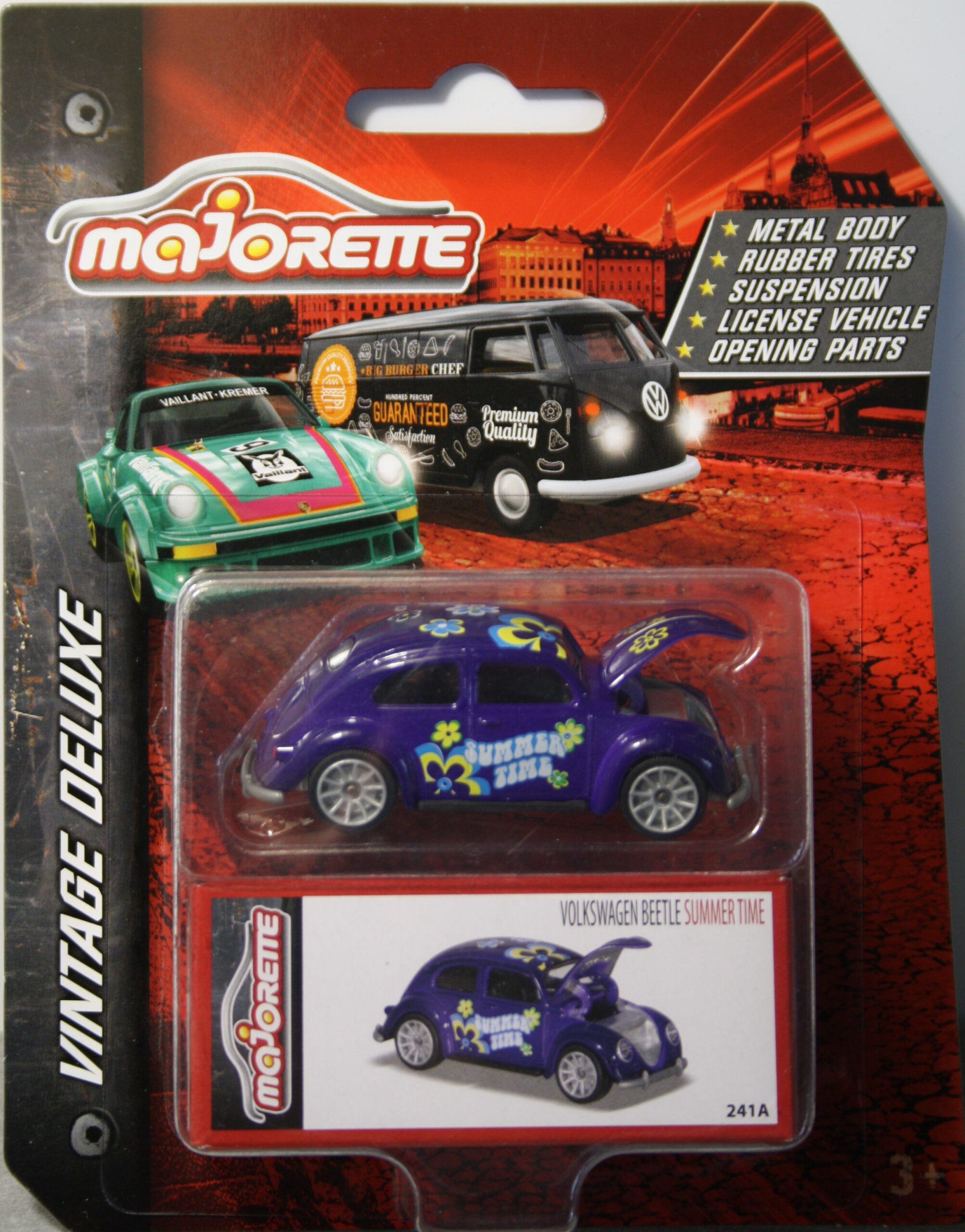 Majorette Volkswagen Beetle - Summertime - Purple 1:64