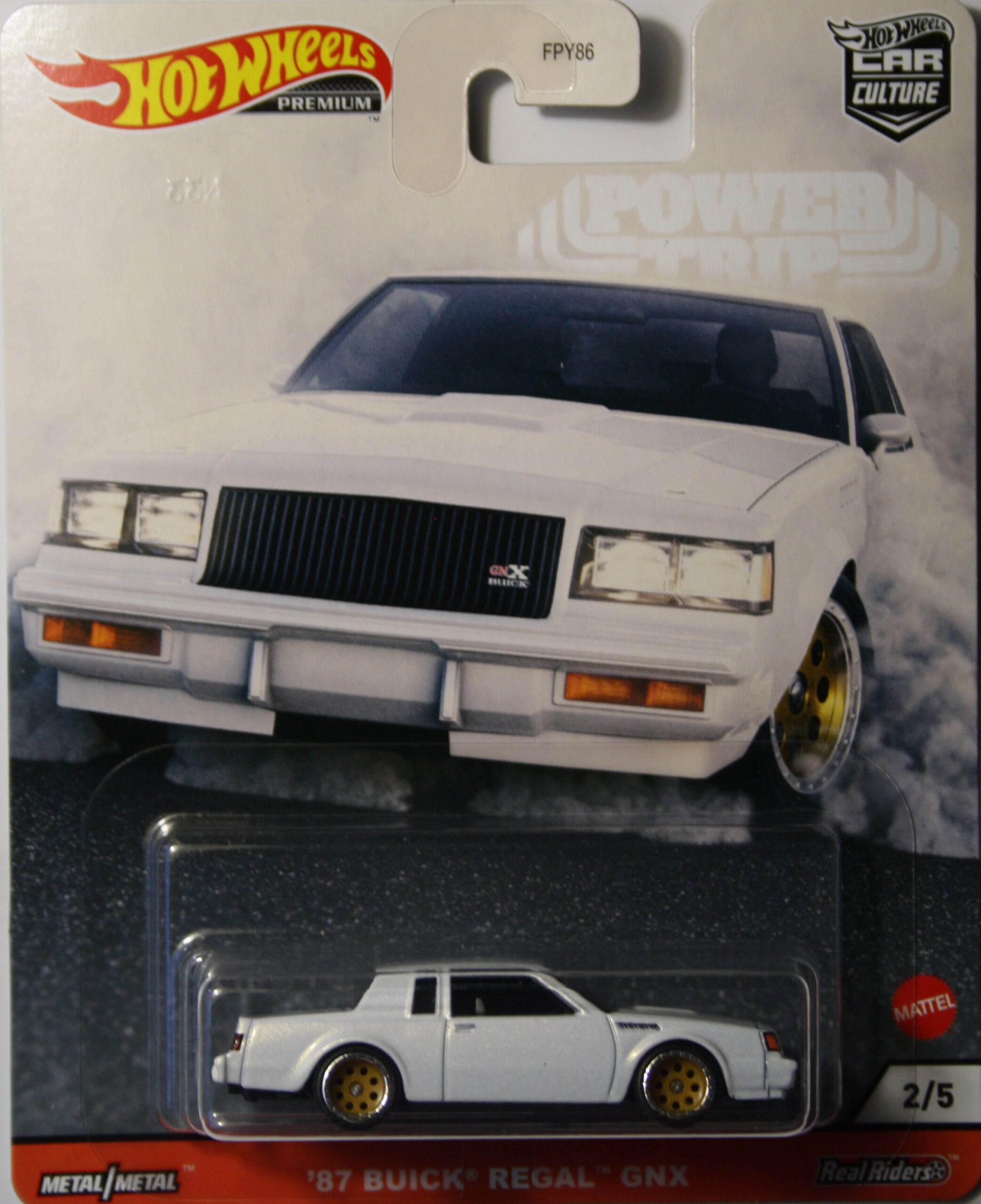 Hot Wheels Buick 1987 Regal GNX white Real riders