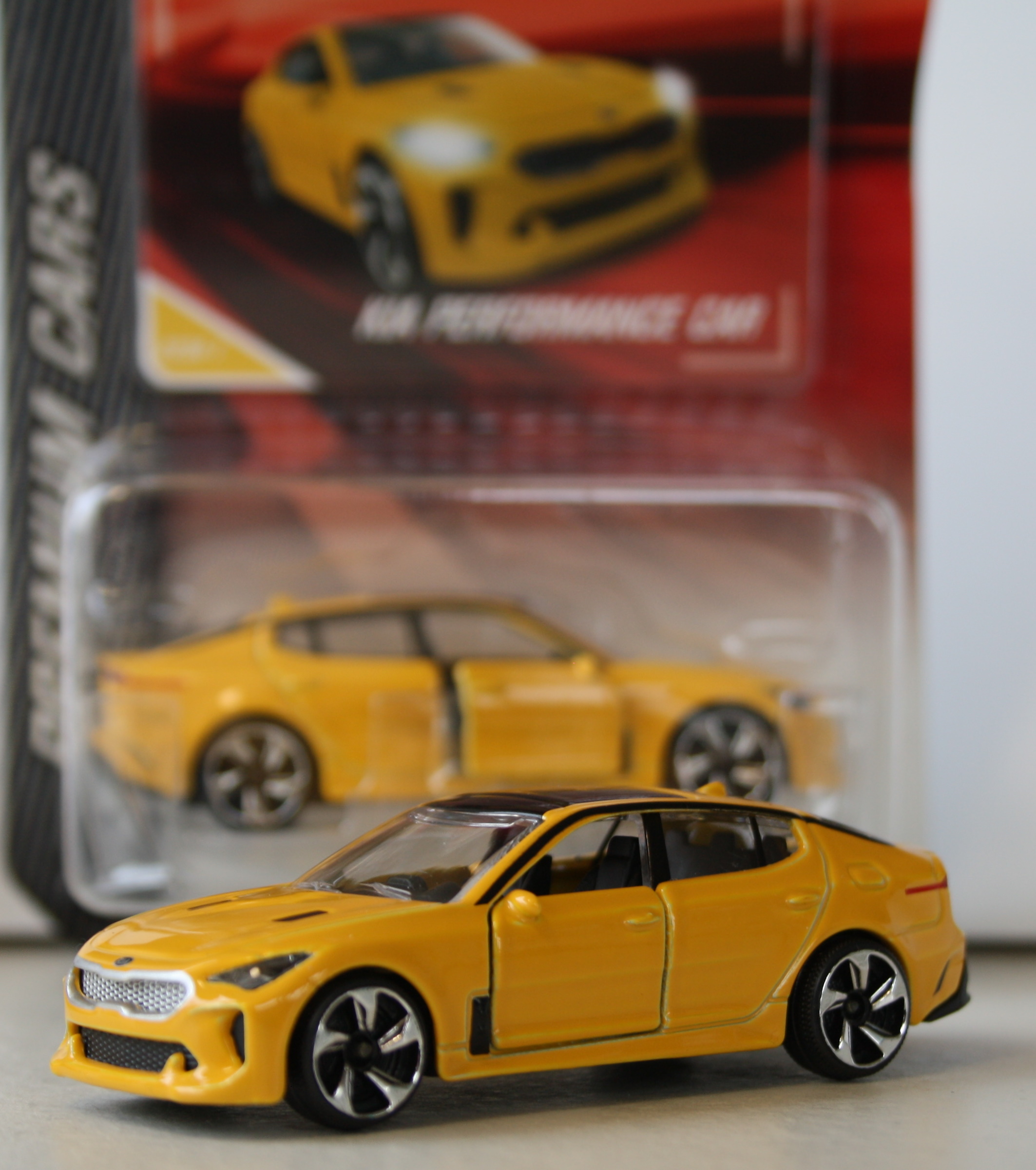 Majorette Kia Performance Car yellow