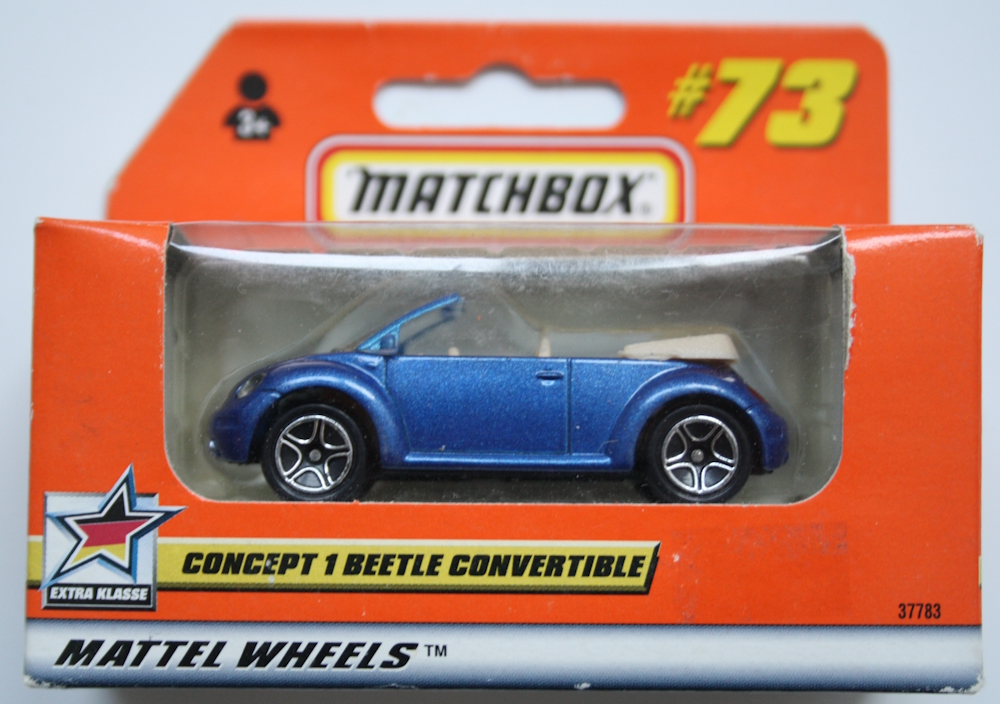 Matchbox Volkswagen Beetle Concept cabrio blue